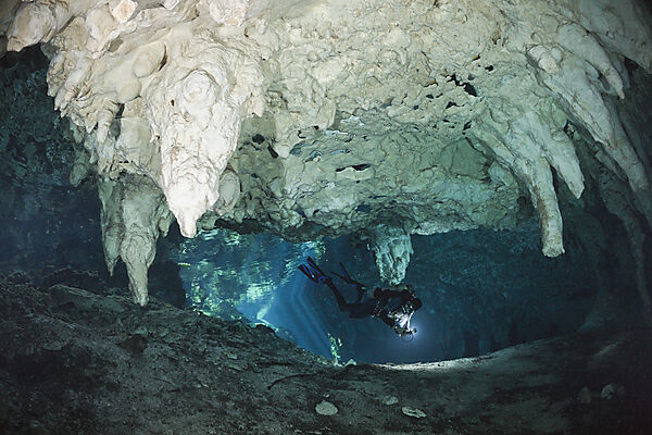 Taucher in Gran Cenote