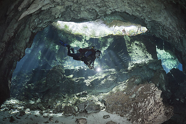 Taucher in Gran Cenote
