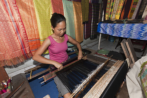 Webster with Weaving Loom