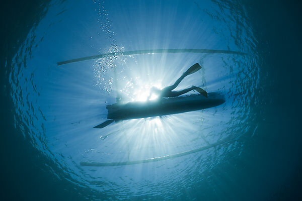 Diver and Fishing Boat