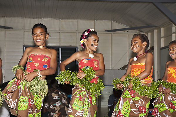 Natives perform Kava Ceremony