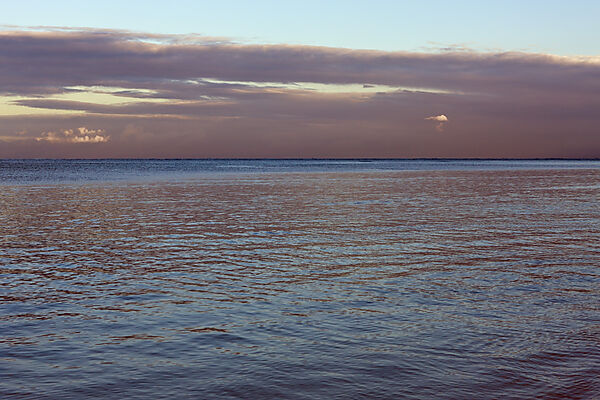 Sunset at Playa Rincon Beach near Las Galeras