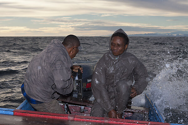 Boat Trip in rough Sea
