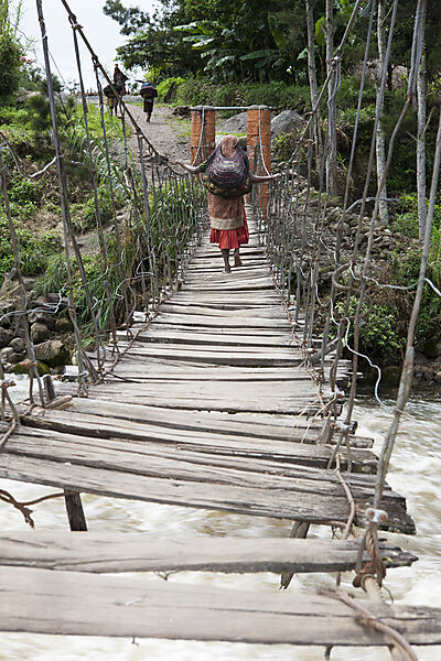 Hanging Bridge over Wamena River