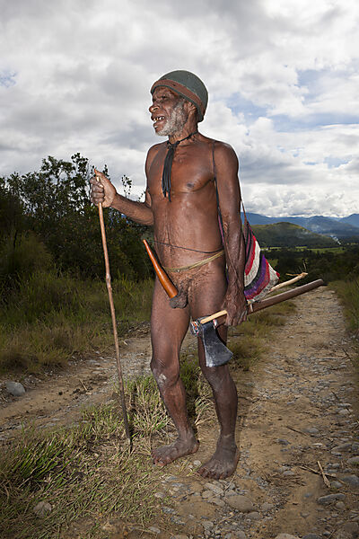 Dani Tribesman wearing Penis gourds