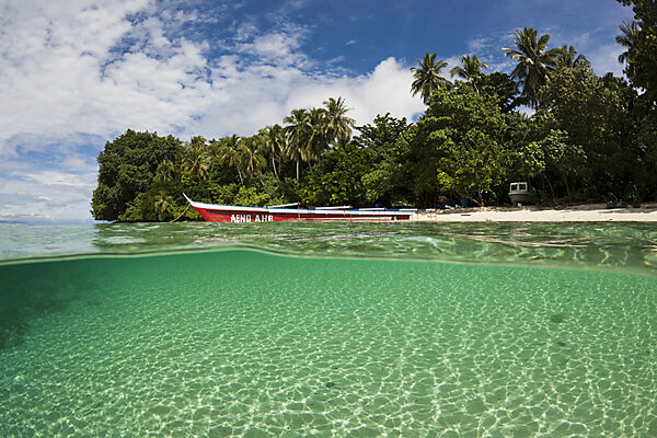 Lagune der Insel Ahe