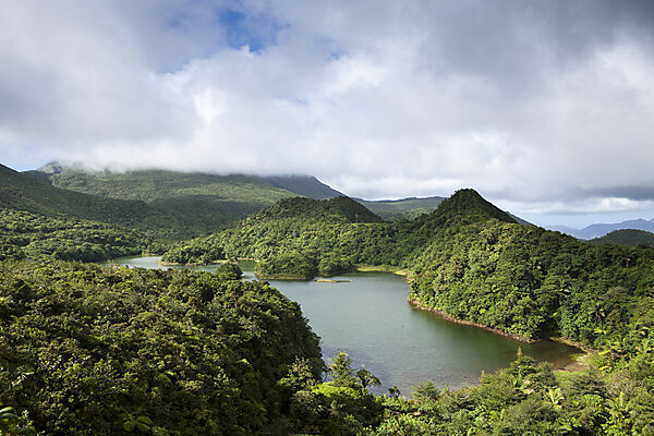 Freshwater Lake im Nationalpark Morne Trois Pitons