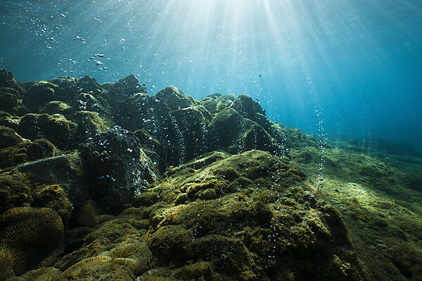 Volcanic Air Bubbles at Champagne Beach