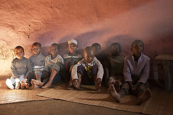 Kinder eines Xhosa Stammes