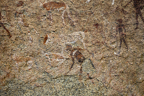 Archaeologische Felszeichnung Weisse Dame