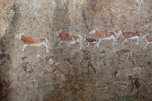 Archaeologische Felszeichnung Weisse Dame