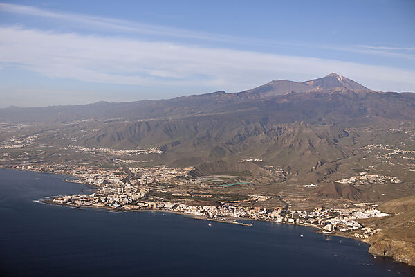 Aerial View of Playa Americas and Los Christianos