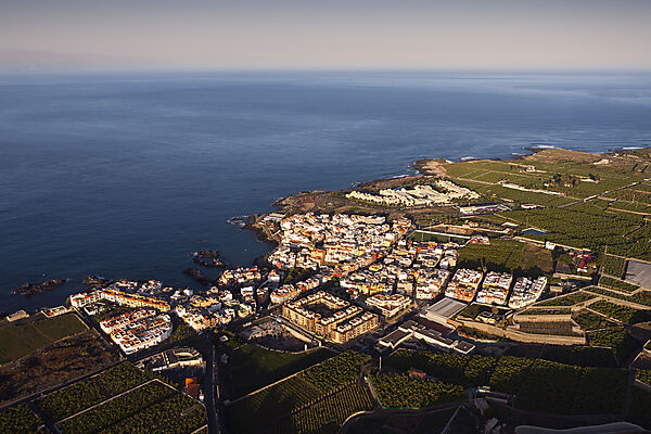Aerial View of Alcala in Southwest of Tenerife