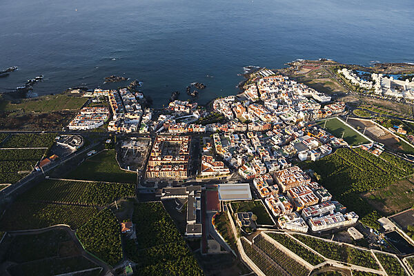 Aerial View of Alcala in Southwest of Tenerife