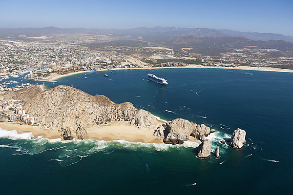 Aerial View of Lands End and Cabo San Lucas