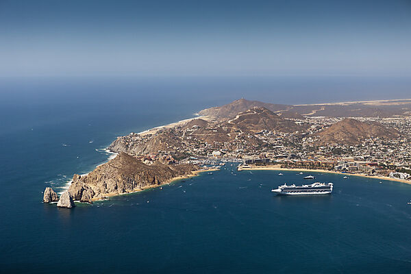 Aerial View of Lands End and Cabo San Lucas