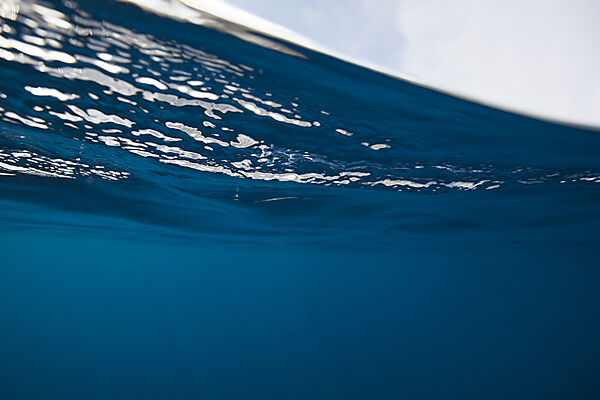Blick zur Wasseroberflaeche