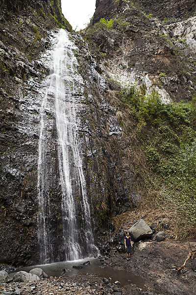 Wasserfall im Barranco del Infierno Hoellenschlucht