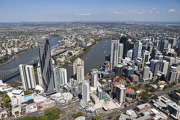 Skyline von Brisbane, Brisbane, Australien