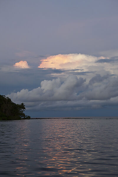 Rain Clouds over Ocean, Marovo Lagoon, Solomon Islands