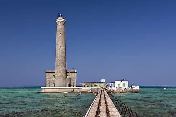 Lighthouse of Sanganeb Reef, Red Sea, Sudan