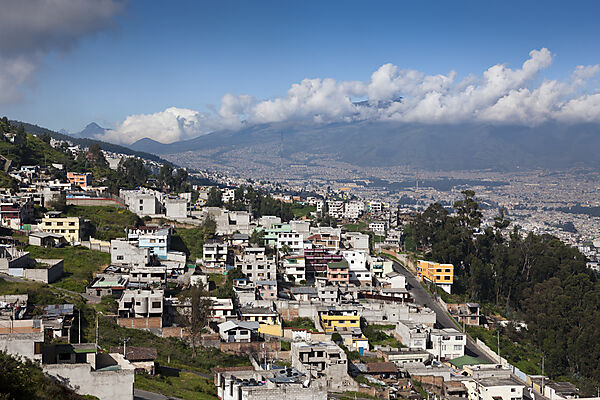 Blick auf die Hauptstadt Quito, Galapagos, Ecuador