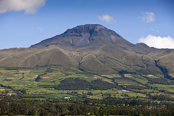 Blick auf den Corazon Vulkan, Cotopaxi Nationalpark, Galapagos, Ecuador