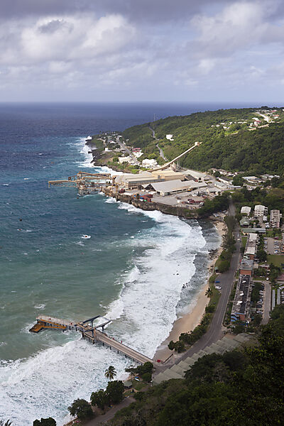 Blick auf Flying Fish Cove, Weihnachstinsel, Australien