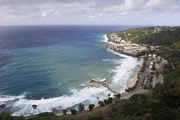 Blick auf Flying Fish Cove, Weihnachstinsel, Australien