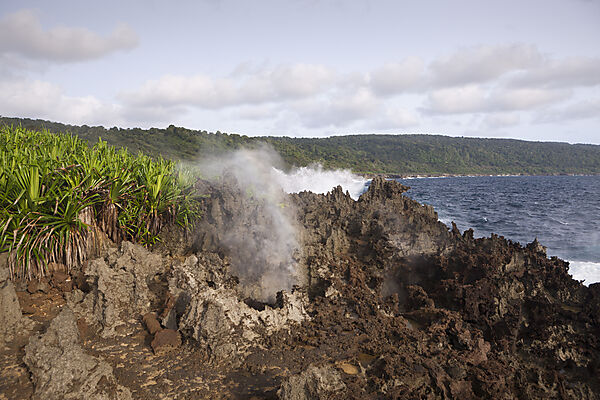 Ausflugsziel The Blowholes, Weihnachstinsel, Australien