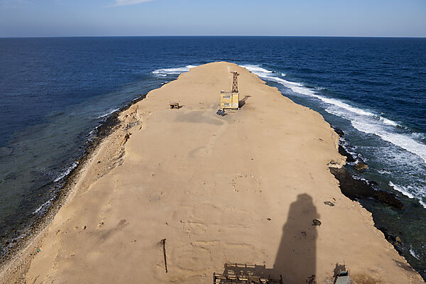Aussicht von Big Brother Island Leuchtturm, Brother Islands, Rotes Meer, Aegypten