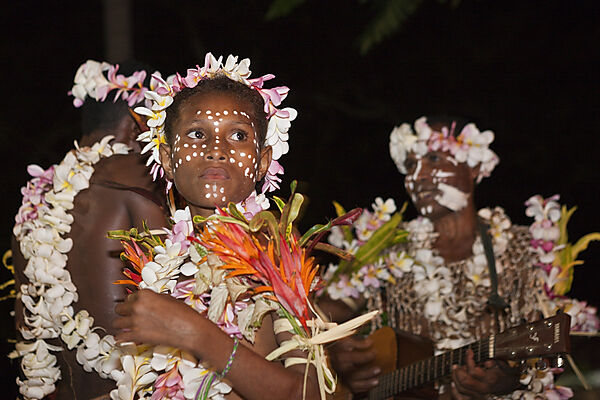 Traditionelles Sing Sing, Tufi, Oro Provinz, Papua Neuguinea