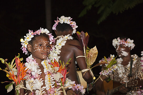 Traditionelles Sing Sing, Tufi, Oro Provinz, Papua Neuguinea