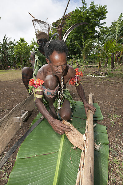 Demonstration Feuer machen, Tufi, Oro Provinz, Papua Neuguinea