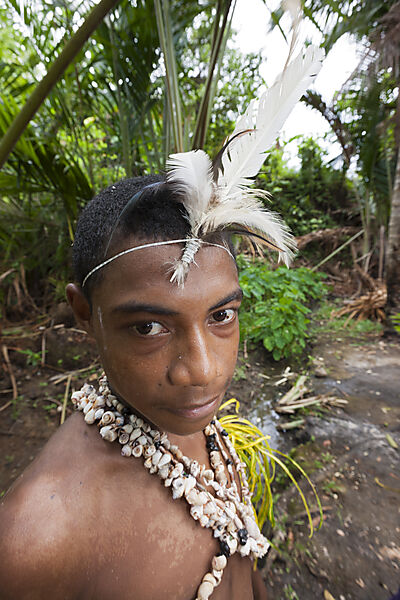 Junger Mann von Kofure, Tufi, Oro Provinz, Papua Neuguinea