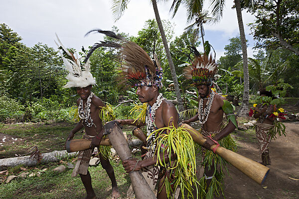 Traditionelles Sing Sing, Tufi, Oro Provinz, Papua Neuguinea