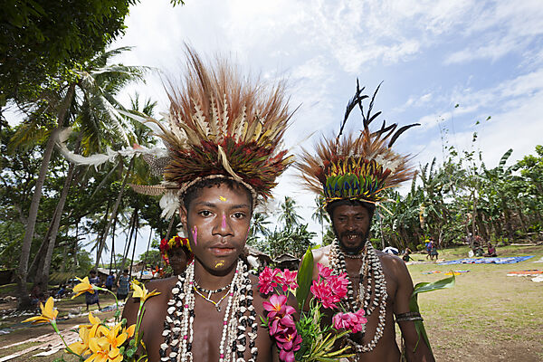 Traditionelles Sing Sing, Tufi, Oro Provinz, Papua Neuguinea