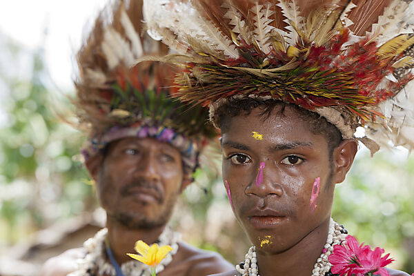 Traditionelles Sing Sing, Tufi, Oro Provinz, Papua Neuguinea