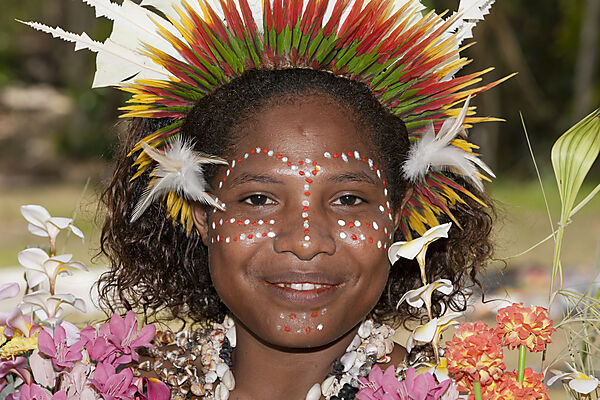 Traditionelles Sing Sing, Tufi, Oro Provinz, Papua Neuguinea