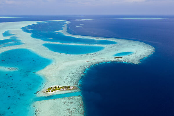 Uninhabited Island near Bodumohora, Felidhu Atoll, Indian Ocean, Maldives