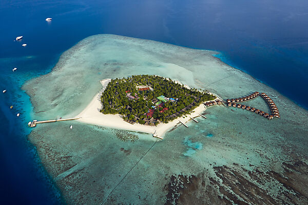 Ferieninsel Alimatha, Felidhu Atoll, Indischer Ozean, Malediven