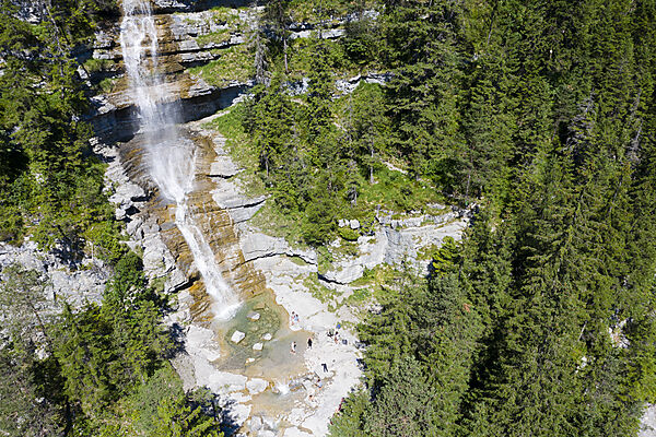 Wasserfall Haeselgehr an der Loisach, Ehrwald, Tirol, Oesterreich