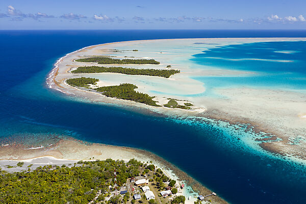 Tetamanu Pass of Fakarava Atoll, Tuamotu Archipel, French Polynesia