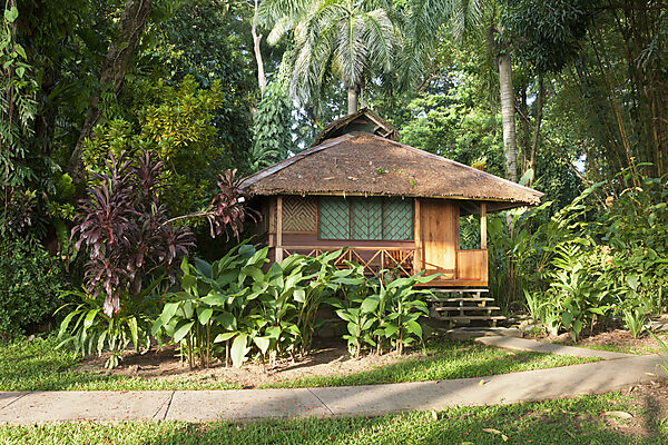 Bungalow des Walindi Plantation Resort, Kimbe Bay, New Britain, Papua Neuguinea