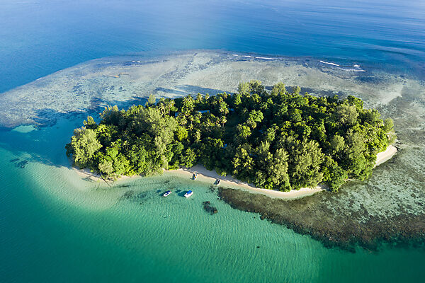 Blick auf die Insel Lissenung, New Ireland, Papua Neuguinea