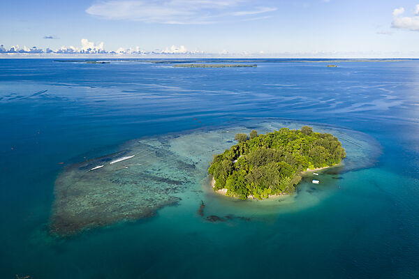 Blick auf die Insel Lissenung, New Ireland, Papua Neuguinea