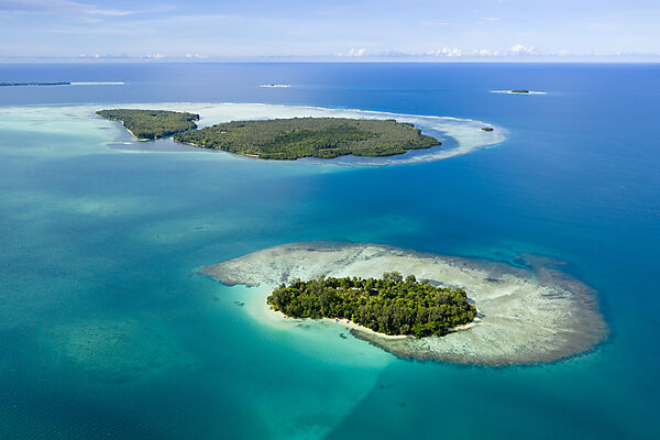 Blick auf die Insel Lissenung, New Ireland, Papua Neuguinea