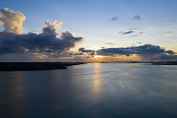 Blick auf die Inseln der Balgai Bay, New Ireland, Papua Neuguinea