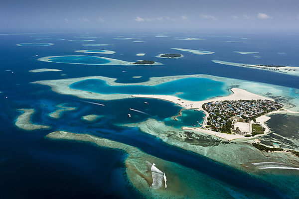 Einheimischeninsel Guraidhoo, Sued Male Atoll, Indischer Ozean, Malediven