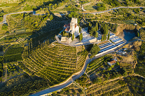 Church of Saint Nicholas at Komiza, Vis Island, Mediterranean Sea, Croatia